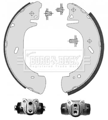 BORG & BECK stabdžių trinkelių komplektas BBS1121K